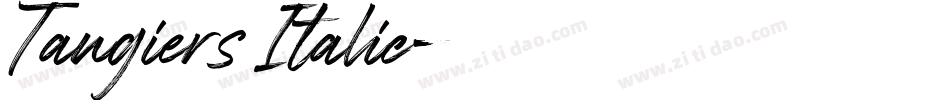Tangiers Italic字体转换